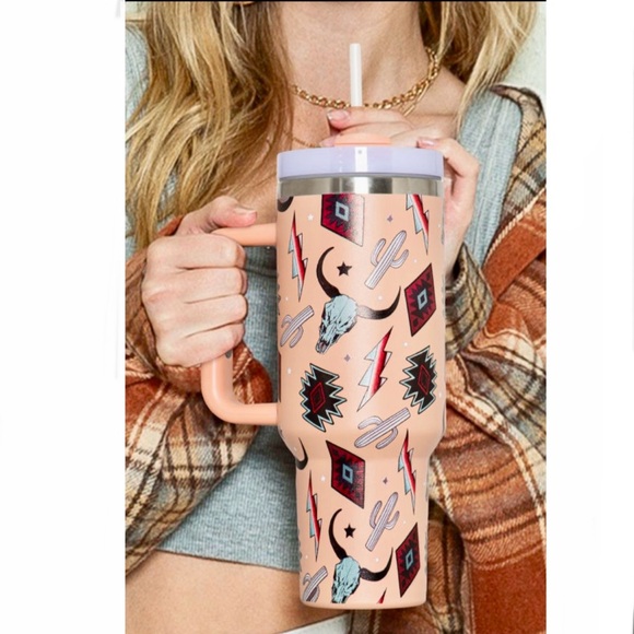 Western Steer Head Stainless Tumbler - Picture 1 of 8